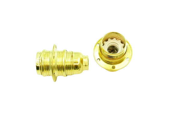 SES Brass Lampholder10mm S/Ring