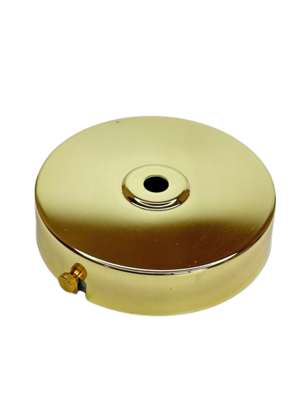 Ceiling Plate Brass 100mm Flat