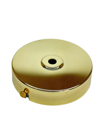 Ceiling Plate Brass 100mm Flat