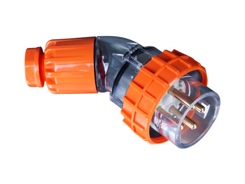 20 Amp Angle Plug 4 x Round Pins IP66