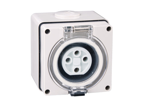 16 Amp Socket Outlet 4 x Round Pins IP66