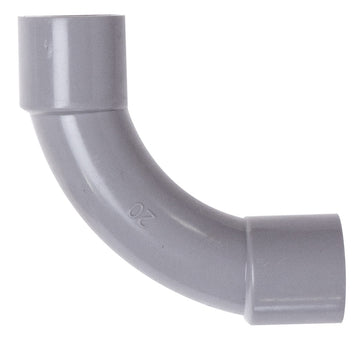 Conduit Standard Bend 20mm Grey