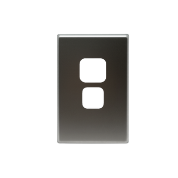 Single Vertical Power Point Stainless Cover Plate