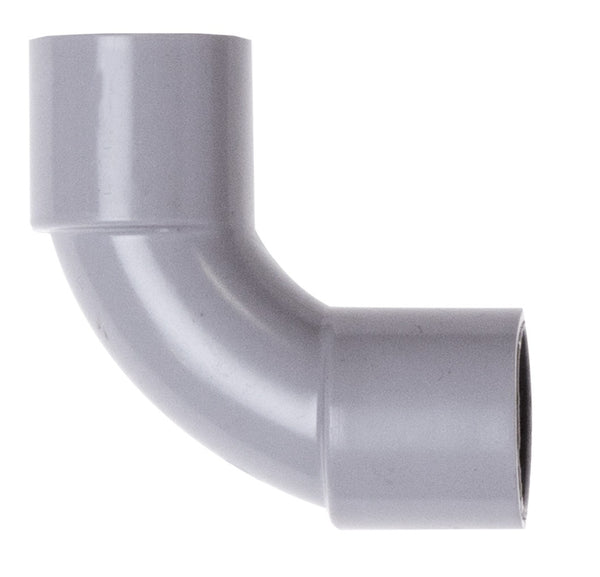 Conduit Elbow Solid 25mm Grey