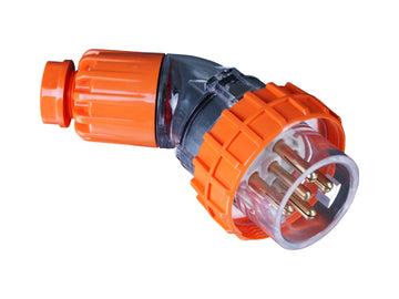 20 Amp Angle Plug 5 x Round Pins IP66