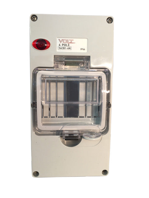 4 Pole MCB and RCD Cover IP66