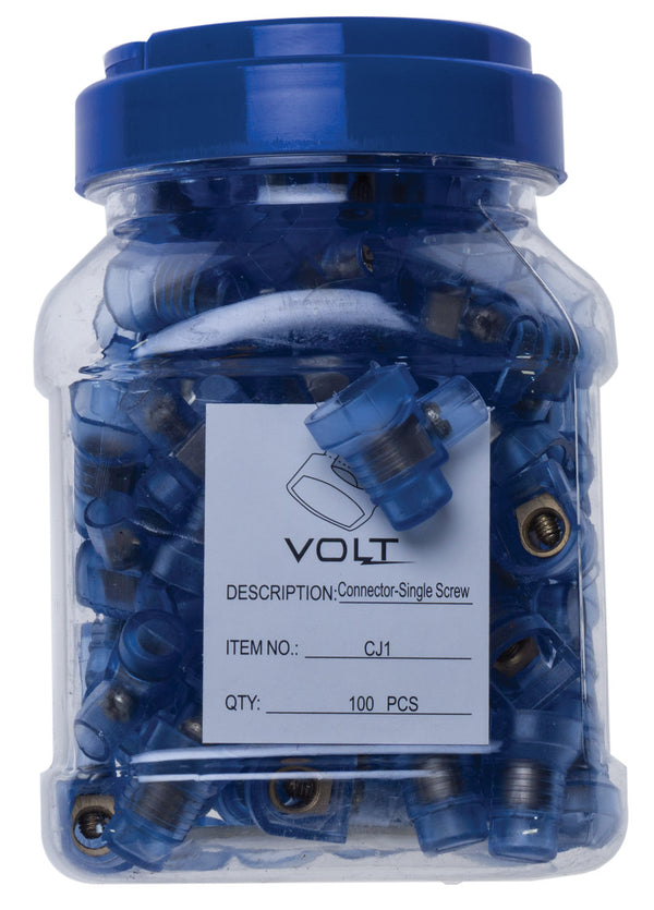Connector Single Screw 100 Jar