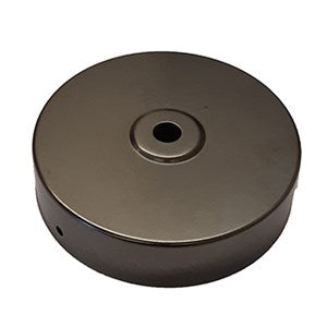Ceiling Plate PC Black 100mm