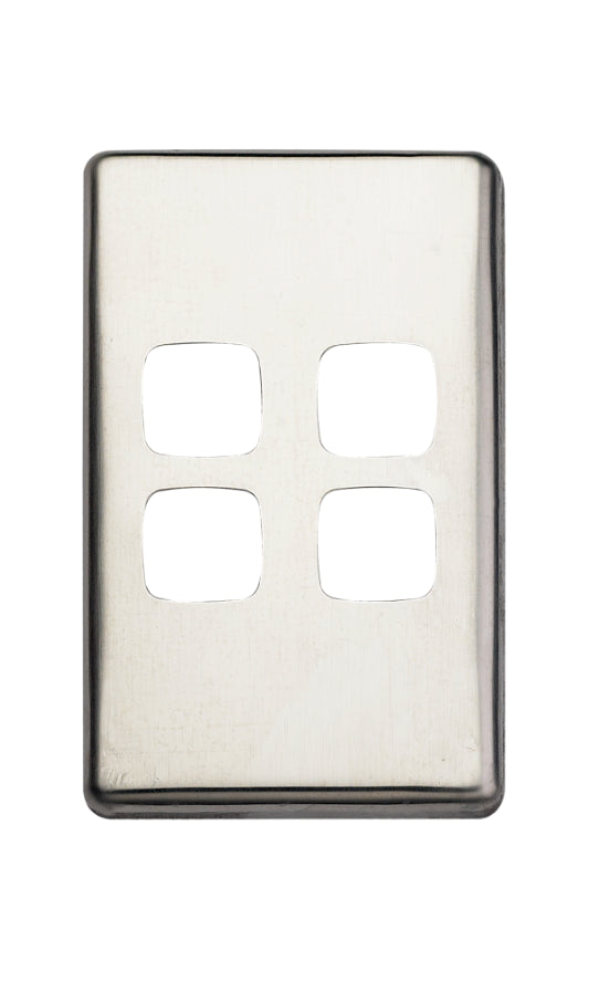 4 Gang Stainless Cover Plate