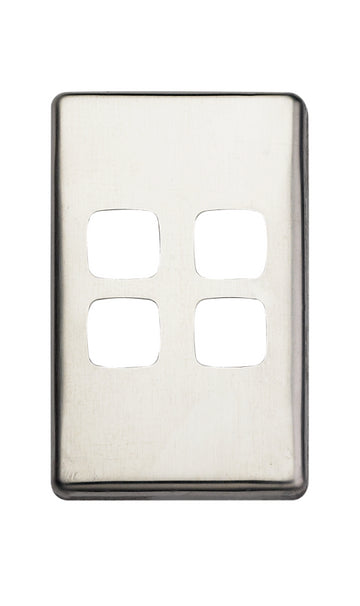 4 Gang Stainless Cover Plate