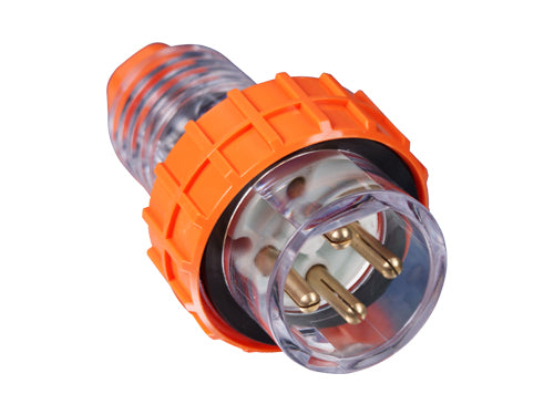 20 Amp Straight Plug 4 x Round Pins IP66