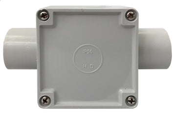 Conduit Box 32mm 2 Way Grey