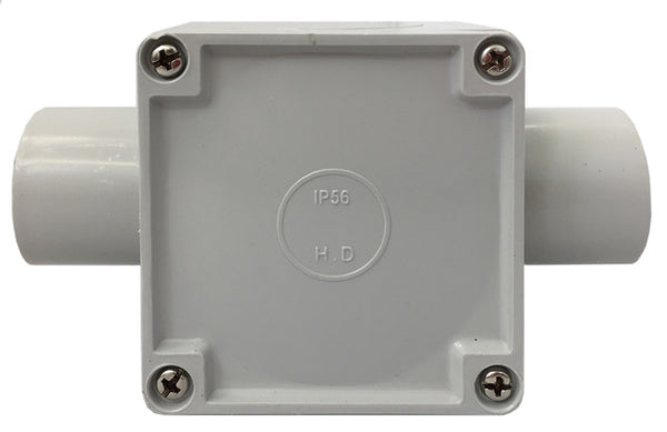 Conduit Box 32mm 2 Way Grey