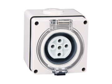 32 Amp Socket Outlet 5 x Round Pins IP66