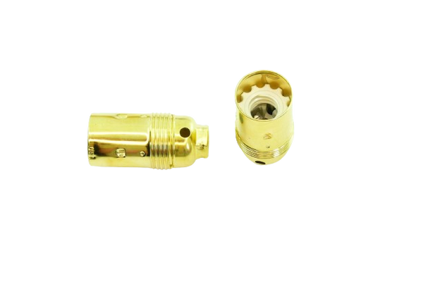 SES Brass 10mm Lampholder