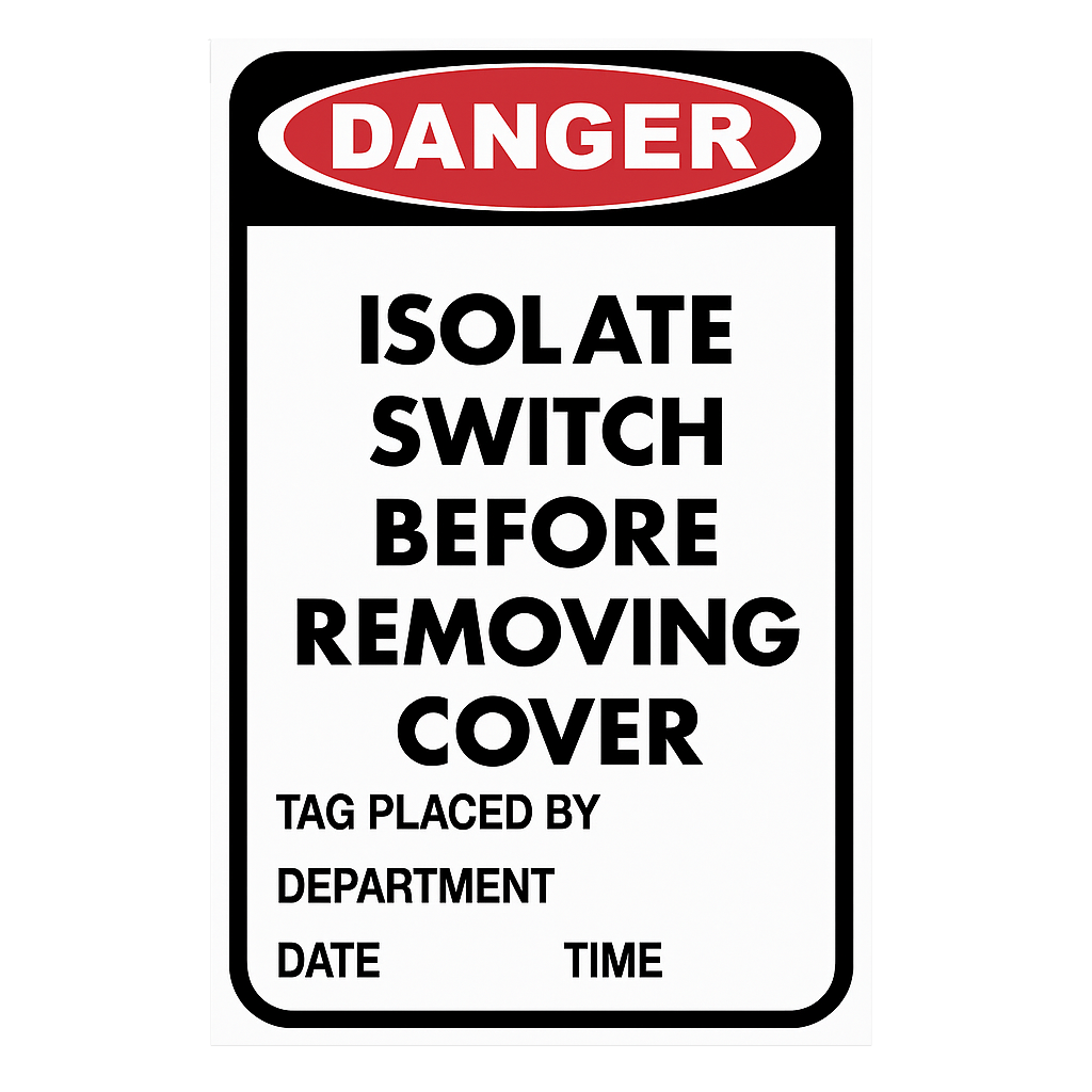Isolate Switch Before Remove