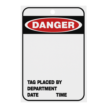 Danger Tag - blank