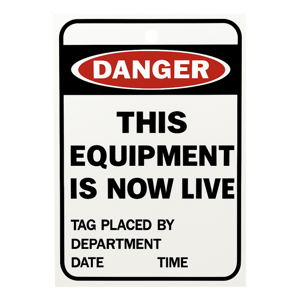 This Equipment is now Live