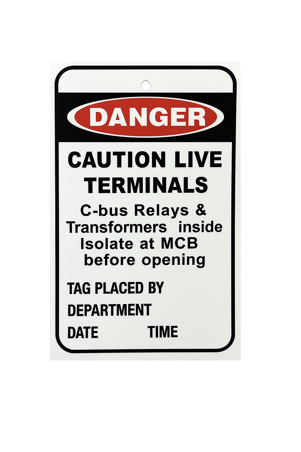 Caution Live Terminals
