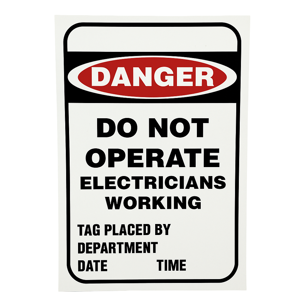 Do Not Operate - Electricians
