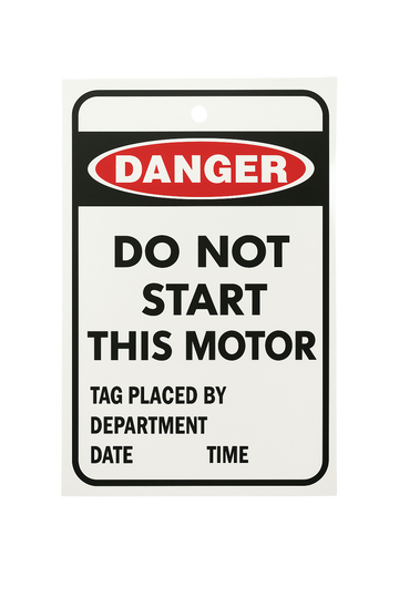 Do Not Start this Motor