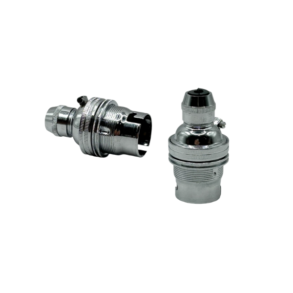 BC Chrome Cordgrip Lampholder