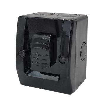 Switch - Single Black 16amp Waterproof IP66