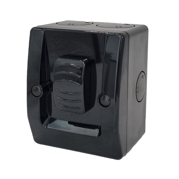 Switch - Single Black 16amp Waterproof IP66