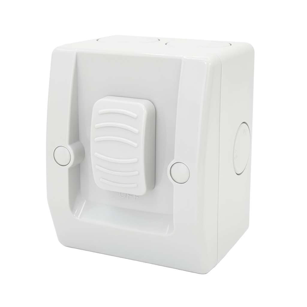 Switch - Single Grey 16amp Waterproof IP56