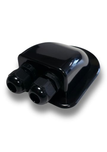 Zephyr Cable Entry Box Black Double