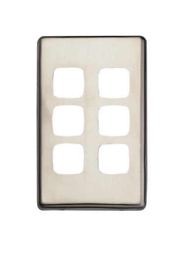 6 Gang Stainless Cover Plate