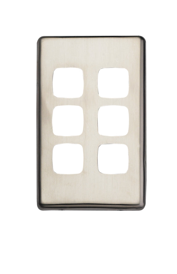 6 Gang Stainless Cover Plate