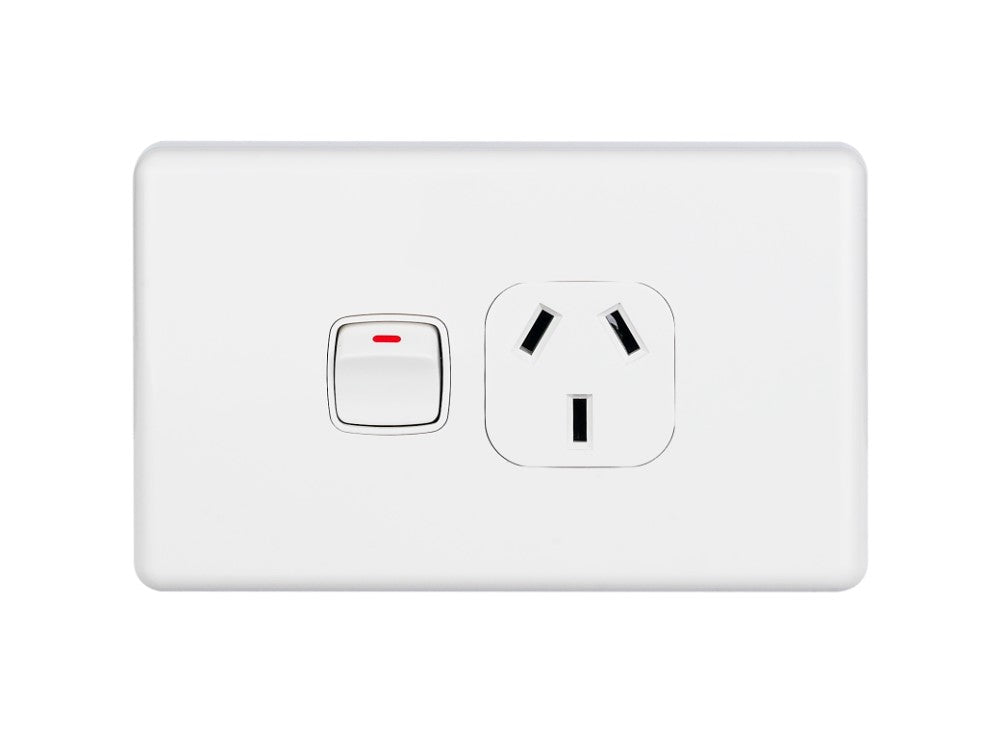 15 amp Single Horizontal Power Point