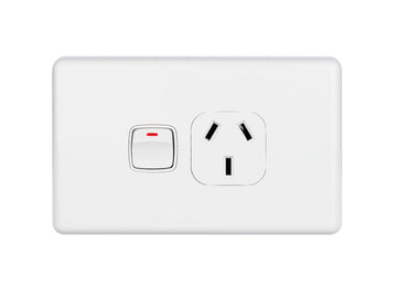 Slimline Single Horizontal Power Point
