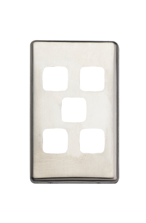 5 Gang Stainless Cover Plate
