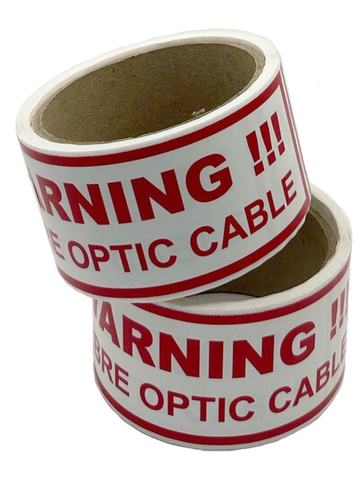 Fibre Optic Warning Labels
